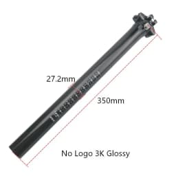 Alfa Pasca Carbon Fiber Seat Post 27.2/30.8/31.6mm Zero Offset Mountain/Road Bike Seat Parts No Logo 3K Matte/Glossy Accessorie