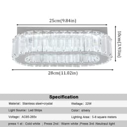 Modern Pendant Light Luxury Crystal Oval Design Led Chandelier Ceiling Lamp Nordic Hanging Fixture Living Bedroom Hotel Lustres