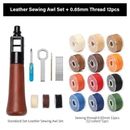 WUTA Leather Sewing Machine Awl Thread Kit Speedy Stitching DIY Leather Craft Tools Hand Stitcher Shoemaker Canvas Repair Tool