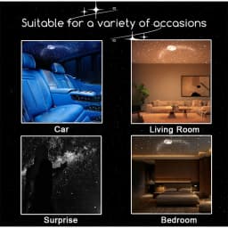 Mini Galaxy Star Projector Night Light – Starry Sky Ambient Lamp For Car Bedroom Sleep Decoration Lighting