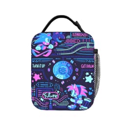 Sonices Cartoon Game Lunch Bag Convenient Lunch Box Adult Travel Print Cooler Bag Cute Oxford Thermal Lunch Bags