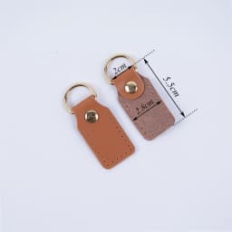 Hand Sewn Genuine Leather DIY Square Head Bag Pieces Replacement Strap Connectors Bag Buckle Accessories