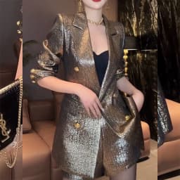 Jacket Women's Coat New Spring and Autumn Luxury High Sense Niche Suit Jacket Women Loose Cardigan one Button Suit Jacket Tide
