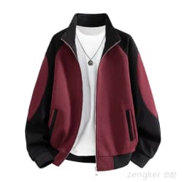 Big size Stand Collar Jacket for Spring and Autumn Trendy Youth Top Casual Versatile Outerwear Cardigan Sweatshirt 9XL 8XL