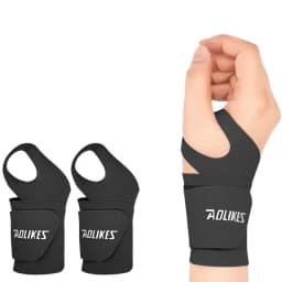 AOLIKES Ultra Thin and Soft Wrist Brace Wrist Wraps for Men and Women, Adjustable Wrist Support for Basketball Tennis Badminton