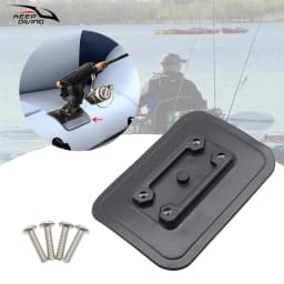 1 Pcs Inflatable Boat Fishing Rod Holder Fixed Base PVC Glue-On Pad Rubber Boat Fishing kayak Accessory Fish Finder Mount Fix
