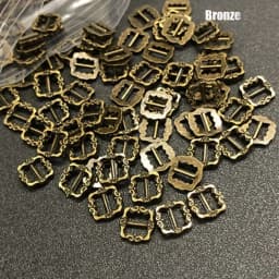20Pcs Newest 6*6mm Mini Ultra-small Tri-glide Pattern Belt Buckle Doll Bags Buckles DIY Doll Buttons Shoes Clothes Accessories