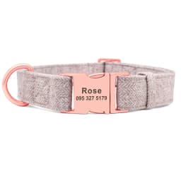 Personalized Dog Collar Custom Nylon Dog Collar Engraved Name ID Adjustable For Small Medium Large Dog Chihuahua Pitbull