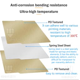For Bambu Lab P2S Build Plate P1S X2D Pei Textured 257x257 H1H PEY Peo Sheet Spring Steel For Bambulab P2S Bamboo P1P Hot Bed