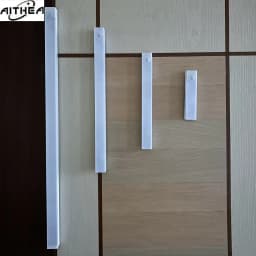AITHEA Rechargeable LED Motion Sensor Night Light Under Cabinet Cordless Lamp for Kitchen Wardrobe Bedside Strip Bar Light