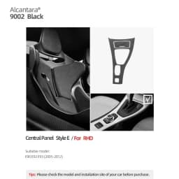 Betterhumz For BMW 3 Series E90 E92 E93 Car Interior Trim Made of Alcantara Center Console Gear Shift Panel Cover Accessories