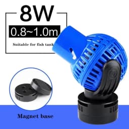 220V 6-26W Aquarium Wave Maker Submersible Circulation Power Pump with Magnet Suction Base Adjustable Flow Rate Marine Fish Tank