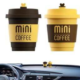 Vent Clip Air Freshener 2 Pieces Aromatherapy Coffee Cup Air Outlet Clip For Air Freshening Long-Lasting Cute Air Outlet Perfume