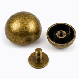 20Pcs Deepeel 8-20mm Metal Round Button Rivets for Handbag Clothing Decoration Screw Back Studs Fastener Leather Craft Parts Set