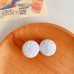 ins cute Korean dumplings simulation food play buns Japanese children's fun hairpin cream hand-made girl hairpin headdress