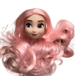 Lovely Princess Bald Head DIY Planting Long Soft Hair Doll Head Belle Snow white Baby Girl Favorite Princess Doll Part