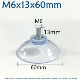 M4 M5 M6 M8 Transparent Suckers With Screw PVC Plastic Sucker Pad Holder Turn Nut Glass Table Tops Storage Tool Hooks