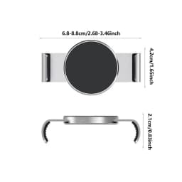 Phone Clamp for Magnetic Car Mount | Metal Phone Clamp Strong Magnetic Mount Clip | Magnet Car Holder Cell Phone Magnetic Plate