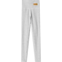 Brushed Ribbed Leggings for Women Tummy Control Butt Lift High Waist Grey Thermal Pants Winter Warm Cotton Base Layer Tights