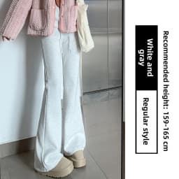 Pink High Waist Fleece Lined Flared Casual Pants Women's Autumn 2026 New Style Sporty Loose Fit Trousers Ladies Premium Casua...