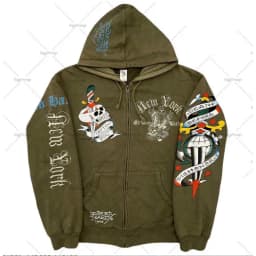 American Gothic Ro Skull Bones Oversized Hoodie Y2K Hip Hop Sle Streetwear No Brand Svel Other Material 00%