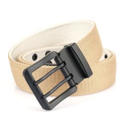 Vintage Reversible Belt For Men Double Needle Alloy Buckle Soft Tough Canvas Belt 38mm Adjustable Work Girdle Male Accessories
