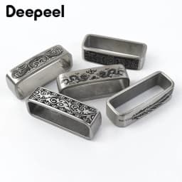 1Pc Deepeel 40mm Belt Loop Stainless Metal Rings for 34-39mm Belts Clasp Jeans Clothes Strap Ring DIY Leather Craft Accessories