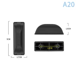 1Pcs Black Replacement Plastic Stud Luggage Feet Pads Baggage Stud Foot Feet Pads For All Suitcase Bags Luggage Stand Feet 2025