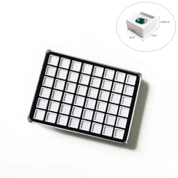 Loose Diamond Gemstone Display Case White Foam Round Gems Holder Jar Insert Gem Stone Pendant Beads Storage Liner Organizer Tray