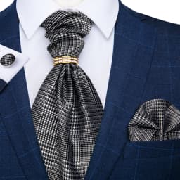 Luxury Men Green Blue Paisley Ascot Tie Set Solid Necktie Ring Wedding Party Cravat Purple Ties Pocket Sqaure Cufflink Free Ship
