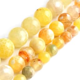 Natural Stone Round Flame Stone Beads Yooperlite Fire Sodalite Loose Spacer Beads for Jewelry Making DIY Bracelets Necklace 15''