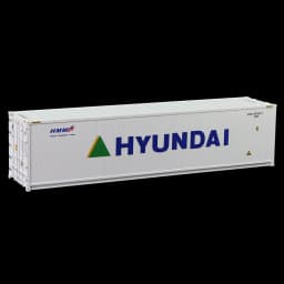HO Scale 40ft Hi-Cube Reefer 1:87 40' Refrigerator Container Freight Cars Cargo Box C8722