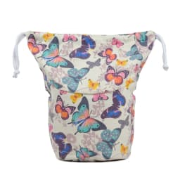 Tanqu New Drawstring Canvas Fabric Inner Pocket Lining for Obasket Obag Handbag Insert for O Basket O Bag