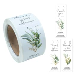 100pcs/Roll Personalized Labels 3*9cm Thank You For Your Purchase Stickers For Small Business Gift Package