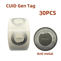 CUID Gen2 Electronic Tag 13.56MHz Changeable S50 1K RFID Wet Inlay Sector 0 Block 0 UID Rewritable CUID Anti Metal Stickers