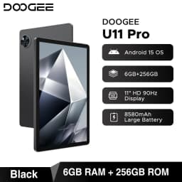 DOOGEE U11 Pro 2in1 PC Tablet 30GB(6+24) 256GB 11" 8580mAh Battery Dual Speakers Unisoc T7200 Android 16 Tablet Widevine L1
