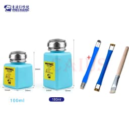 MECHANIC TZ01 Liquid Alcohol Bottle Press Pumping ESD Fluid Dispenser Metal Cap Plastic Container for PCB Motherboard Clean tool