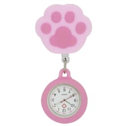 Creative Design Nurse Doctor Students Cute Animals Cloud Office Badge Reel Retractable Digital FOB Pocket Watches Clock Gift