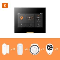 Staniot WIFI Version Tuya Intelligent Wireless WiFi House Security Alarm System Kits Compatible with Alexa and Google Home