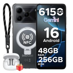 DOOGEE Note56 Plus Smartphone 48GB 256GB 6150mAh Large Battery 6.56'' 90Hz Display 50MP Camera NFC Android 16 Mobile Phones