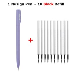 Nusign Gel Pen Neutral Pens Pучка Caneta Rotary Switch Smooth 0.5MM Black Ink Writing for Office School Cute Stationery