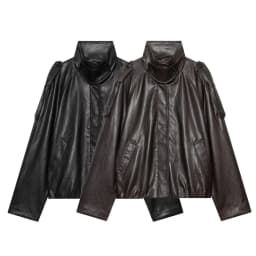 Leather Jackets Women's Pu Coat 2026 zanaban Long Sleeve Jackets Streetwear Fashion Chic Outwear Elegant Casual Loose Jackets