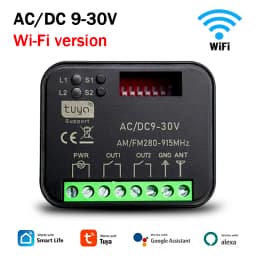 New RX MULTI 300-868MHz Tuya WIFI Smart Switch Relay Module 433MHz 868MHz Garage / Gate Remote Control Receiver Gate Controller