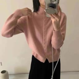 New Soft Comfortable Stand-Up Collar Sweater Cardigan Women Simple Single Breasted Cardigans Coat Autumn Solid Knitted Outerwear