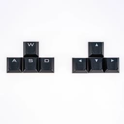 Texture Tactility Backlit WASD Keycaps+Arrow Keys,Replacement for Cherry MX 1.0/2.0S/3.0S/5.0/6.0/8.0/9.0 Mechanical Keyboards