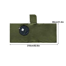 Camping Wearable Sleeping Bag Poncho Sleeping Bag Rocker Fleece Warmth Hooded Poncho Sleeping Bag Blanket Camping Accessory