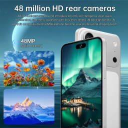K-Touch Smartphone Android 5G For 17 Pro Max Smart Mobile Phones Dual Sim 22G+2TB Cell Phone Face Unlocked 7.3inch HD 5G Dual SIM 7800mAh Battery
