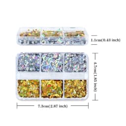 Moon Star Glitter For Epoxy Resin Mold Filling Paper Material Gold Silver Resin Sequins Pigment DIY Pendant Crafts