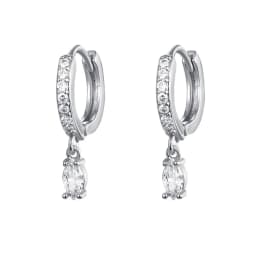 CRMYA Silver Gold Filled Dangle Earrings For Women CZ Zircon Long Water Drop Earring Men Jewelry Circle Ear Ring Wholesale