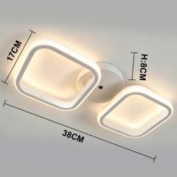 Modern Baked Enamel Finish LED Ceiling Lamp 3 Color Temperature Corridor Lights Balcony Lamps Bedroom Living Room 110V-240V